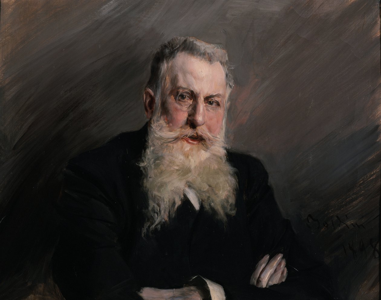 Portræt af Antonio Starabba, markis af Rudinì 1839-1908, 1898. af Giovanni Boldini
