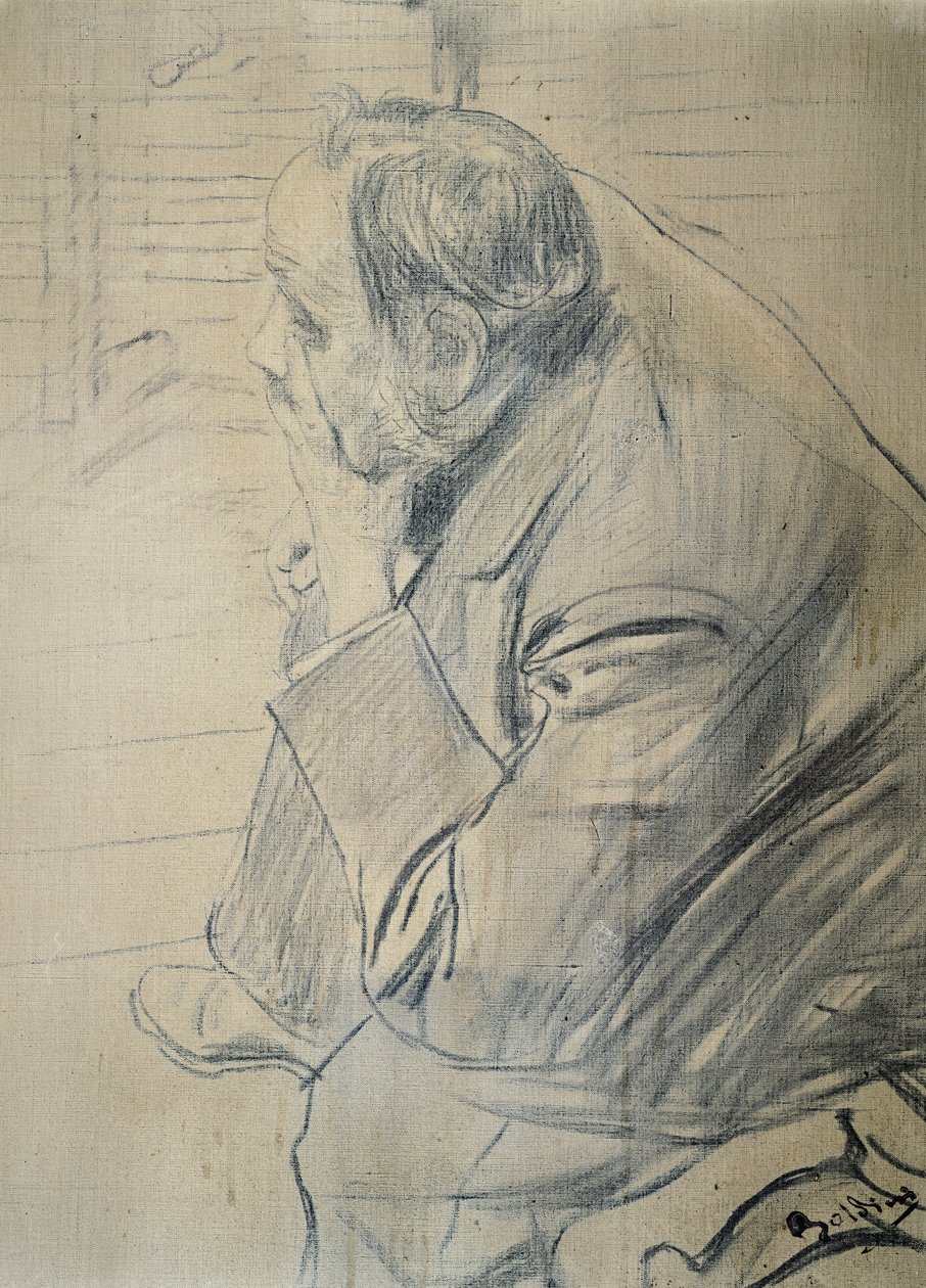 Portræt af Edgar Degas af Giovanni Boldini (1842-1931) Trækul på lærred, 605x46 cm, ca 1885 af Giovanni Boldini