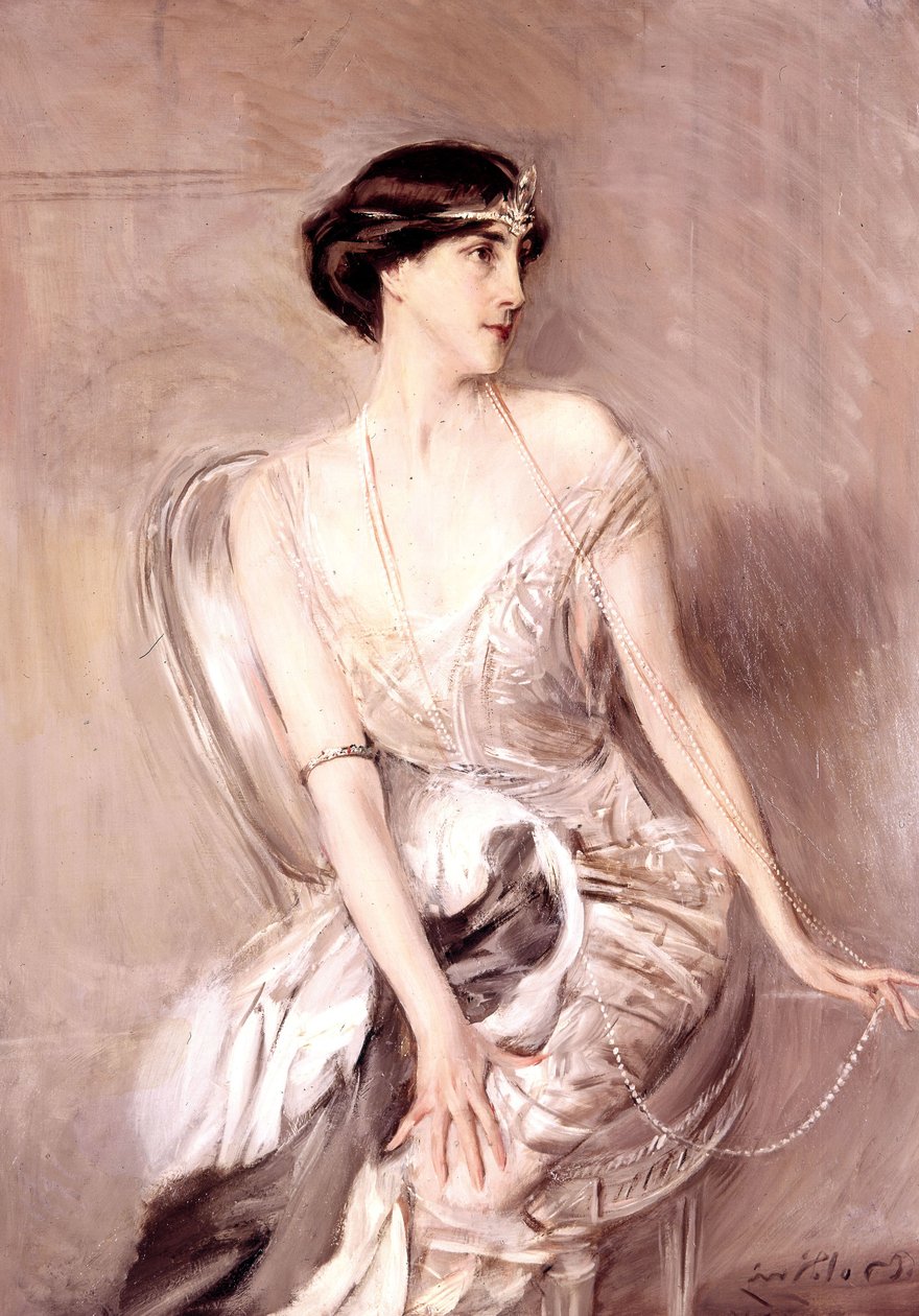 Portræt af Genevieve Lantelme, ca. 1907 (maleri) af Giovanni Boldini