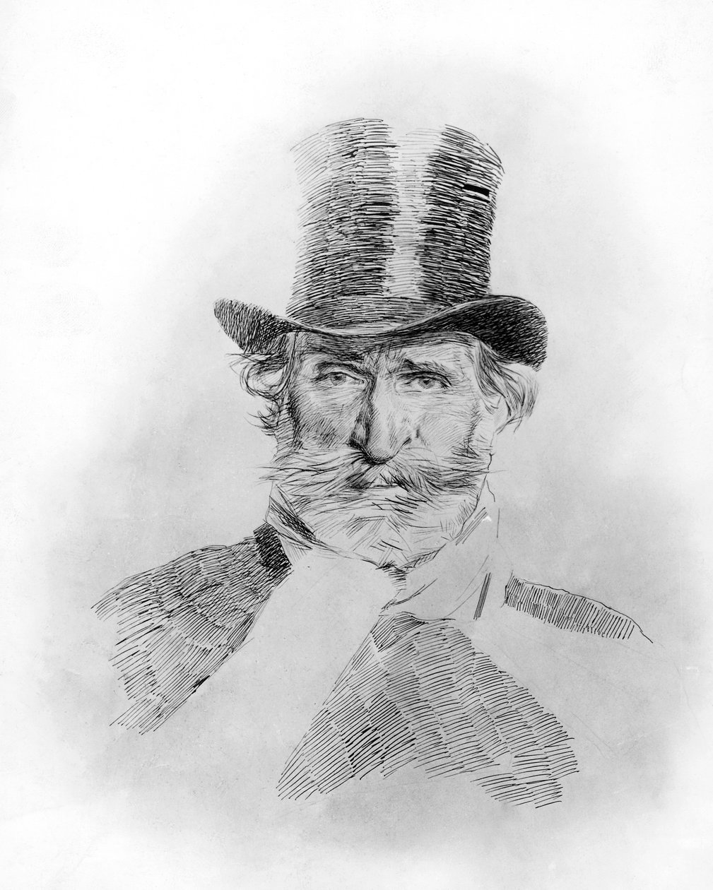 Portræt af Giuseppe Verdi (Roncole Verdi af Giovanni Boldini