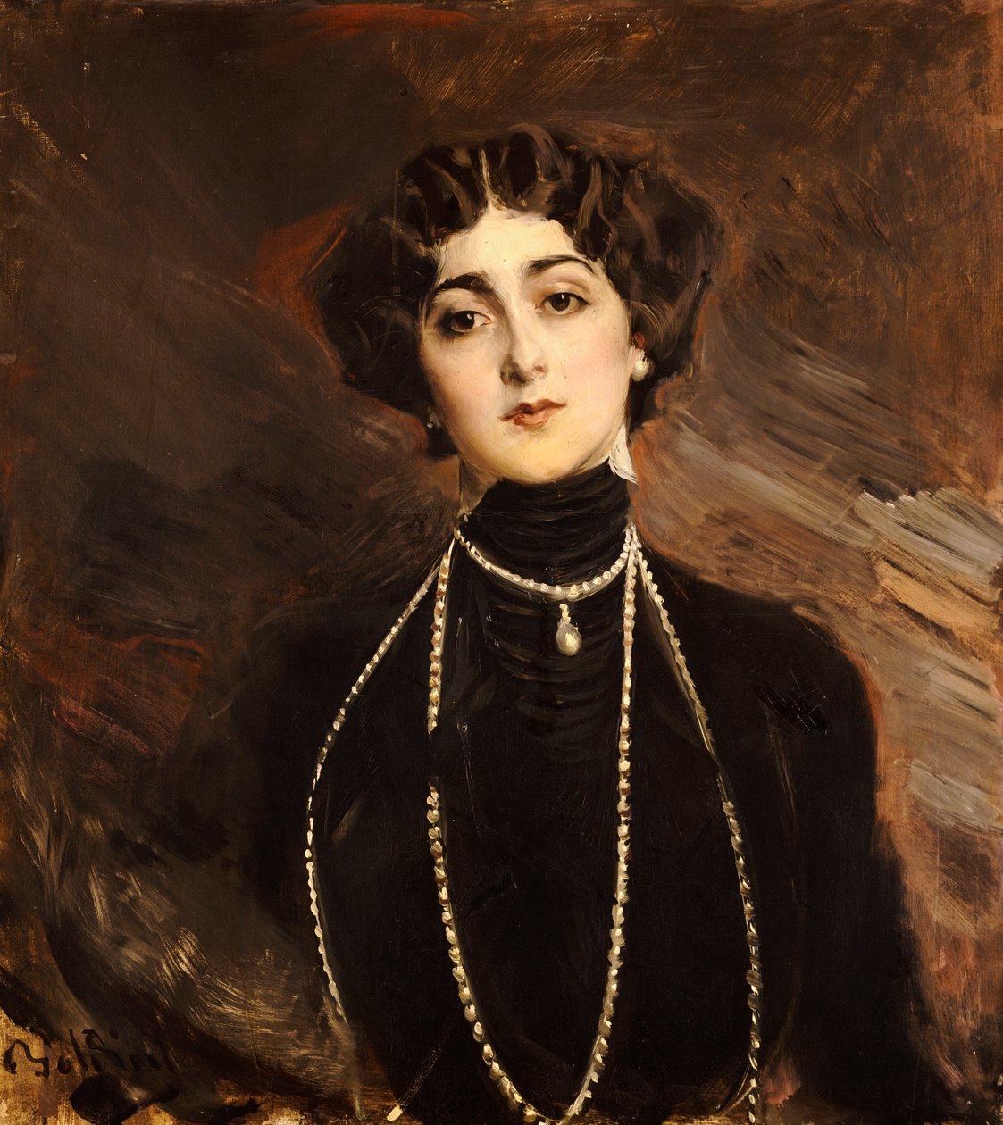 Portræt af Lina Cavalieri, ca. 1901 af Giovanni Boldini
