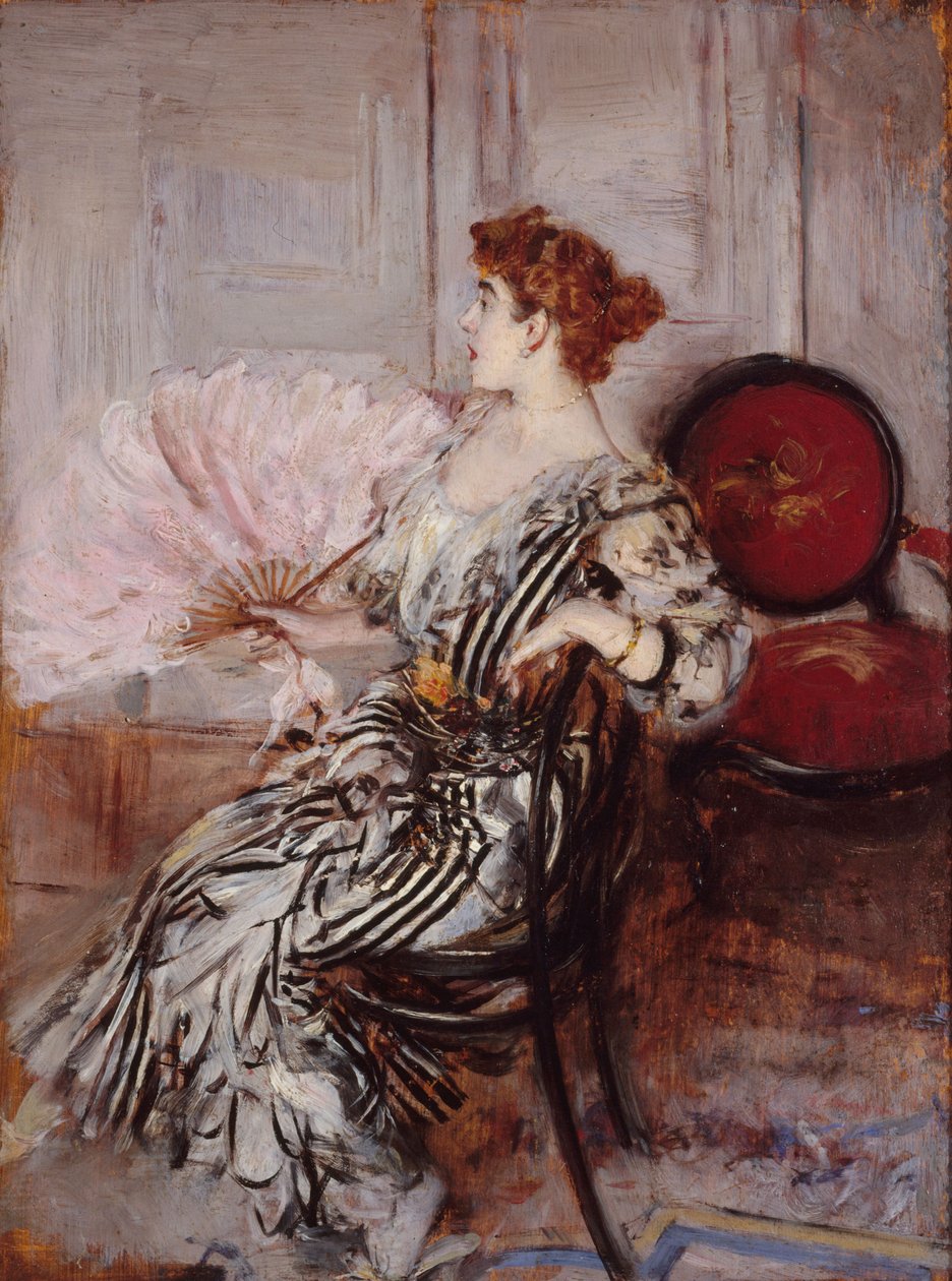 Portræt af Madame Torre, ca. 1900 (olie på lærred) af Giovanni Boldini