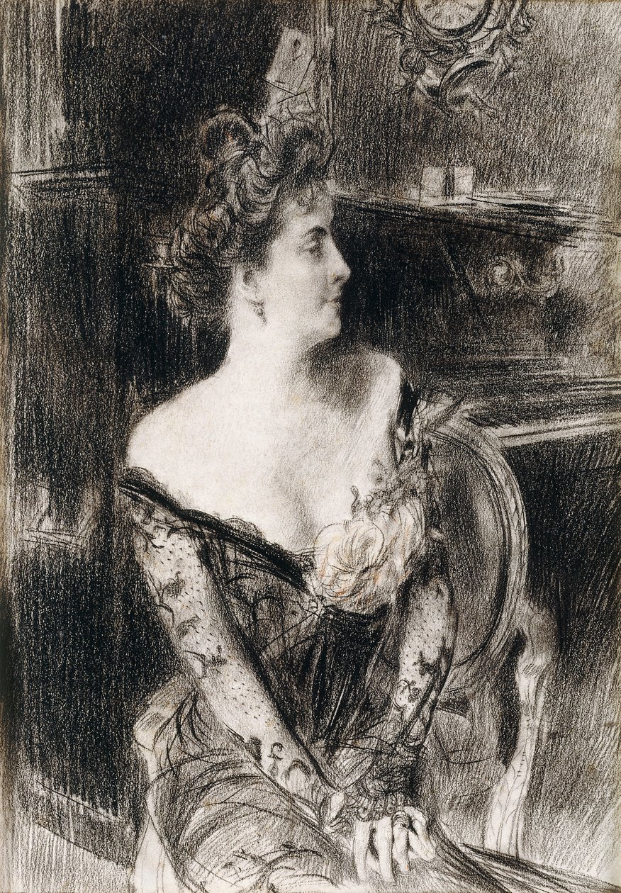Portræt af Madame X, ca. 1901-1902 af Giovanni Boldini