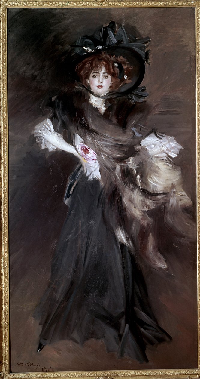 Portræt af Mademoiselle Lantelme af Giovanni Boldini