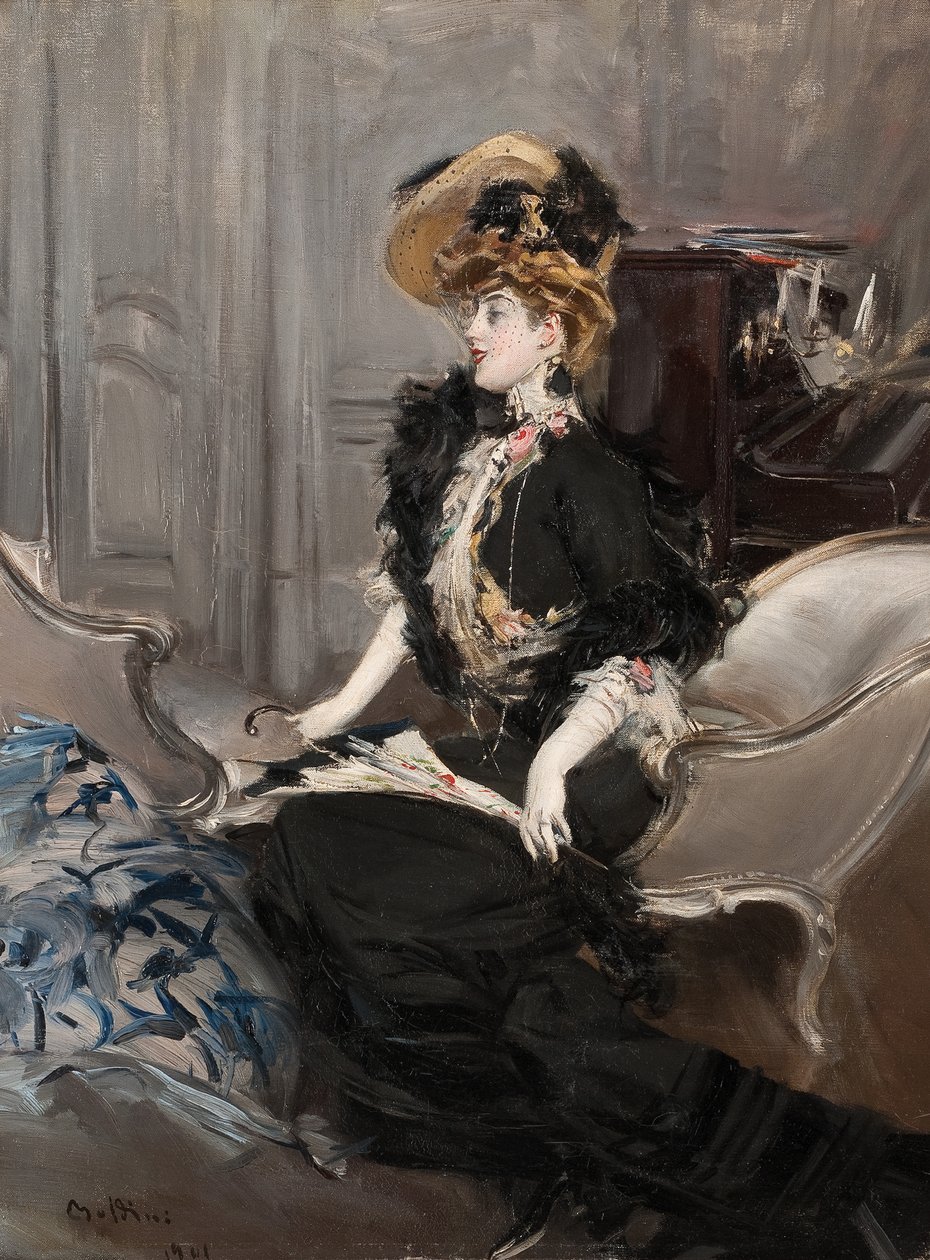 Portræt af Mme. R.L., 1901. af Giovanni Boldini