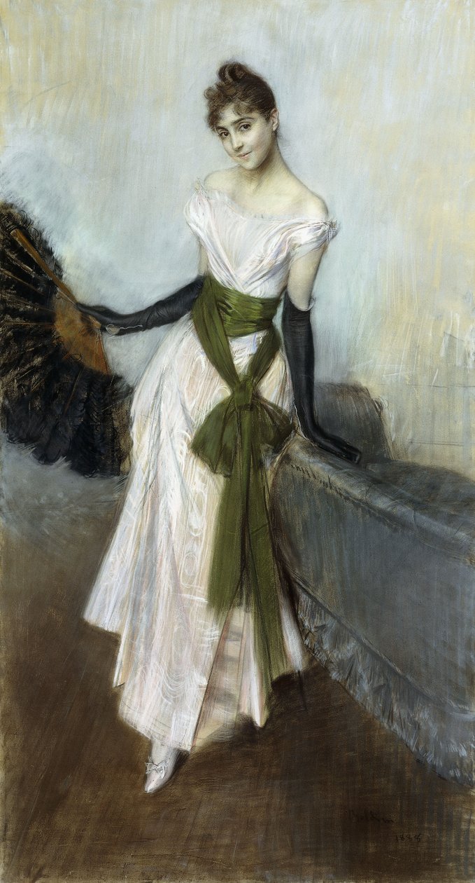 Portræt af Signorina Shell af Ossa, 1888 af Giovanni Boldini