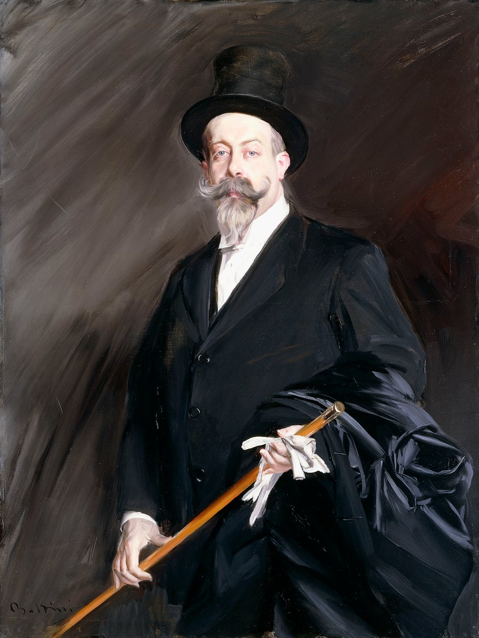 Portræt af forfatteren Willy, Henri Gauthier-Villars, af Giovanni Boldini