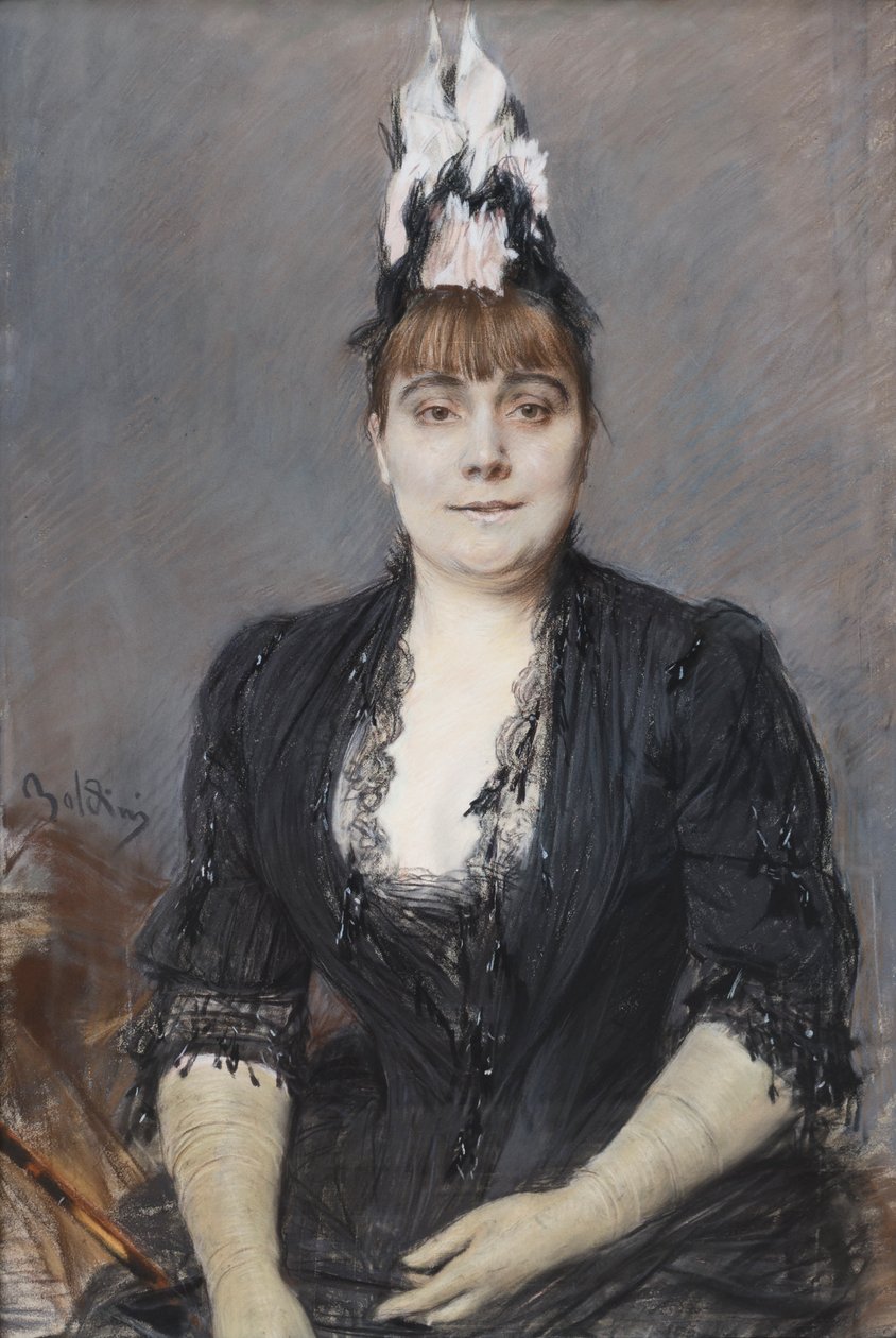 Portræt af en dame af Giovanni Boldini