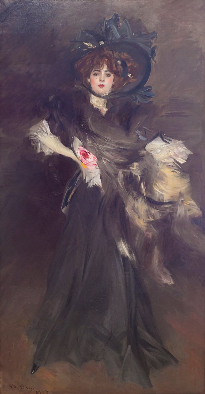 Portræt af mademoiselle Lantelme af Giovanni Boldini