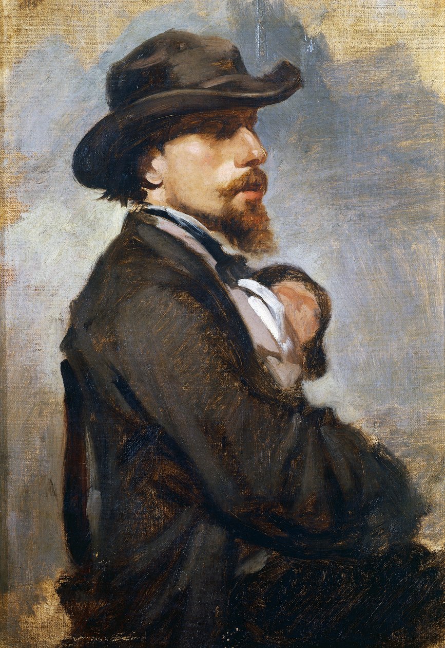 Portræt af den italienske maler Vincenzo Cabianca (1827-1902) af Giovanni Boldini