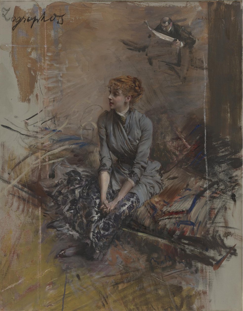 Portræt af skuespillerinden Gabrielle Réjane 1856-1920 af Giovanni Boldini