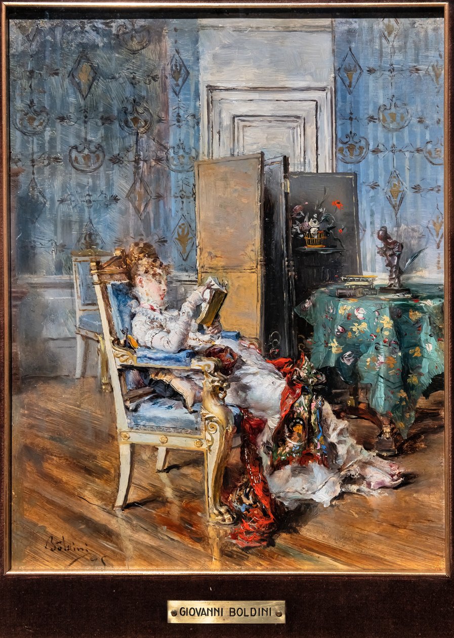 Læsende kvinde af Giovanni Boldini