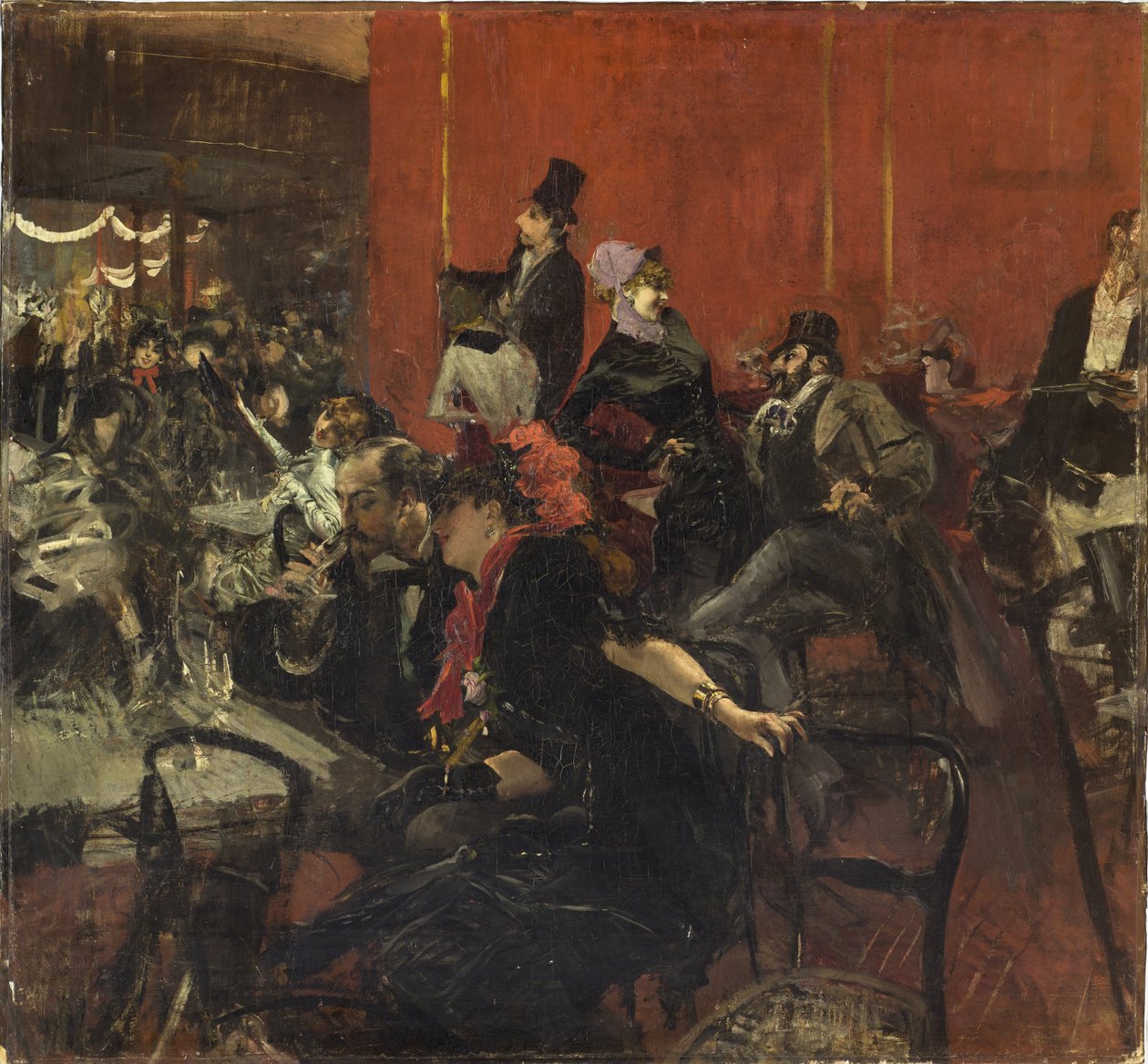 Festscene af Giovanni Boldini