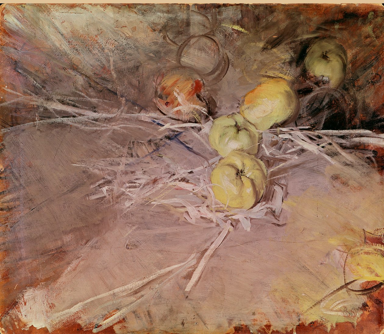 Stilleben af æbler Calville-maleri af Giovanni Boldini af Giovanni Boldini