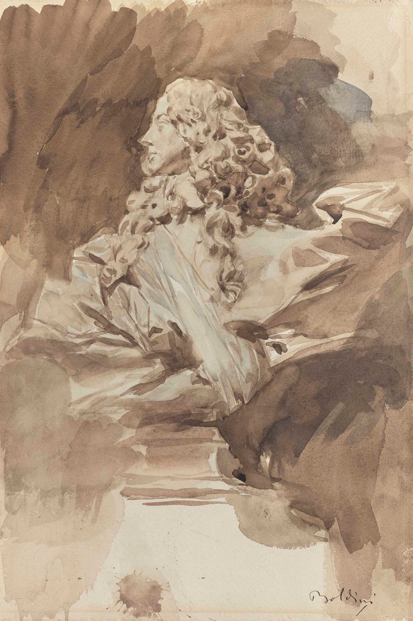 Studie af en buste af Francesco I d