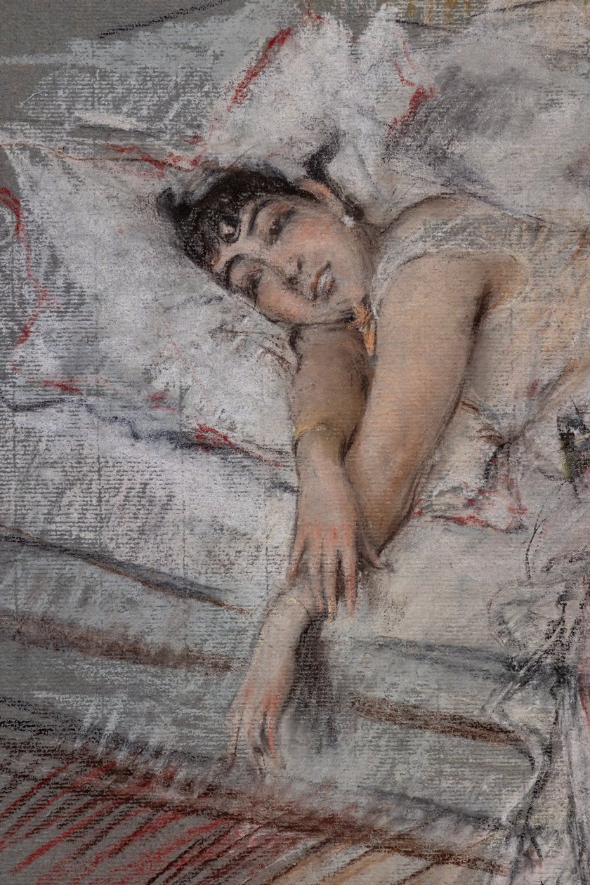 Grevinden af Rasty i sengen, detaljer af Giovanni Boldini