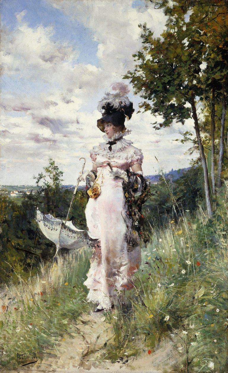 Sommervandringen, 1873 af Giovanni Boldini