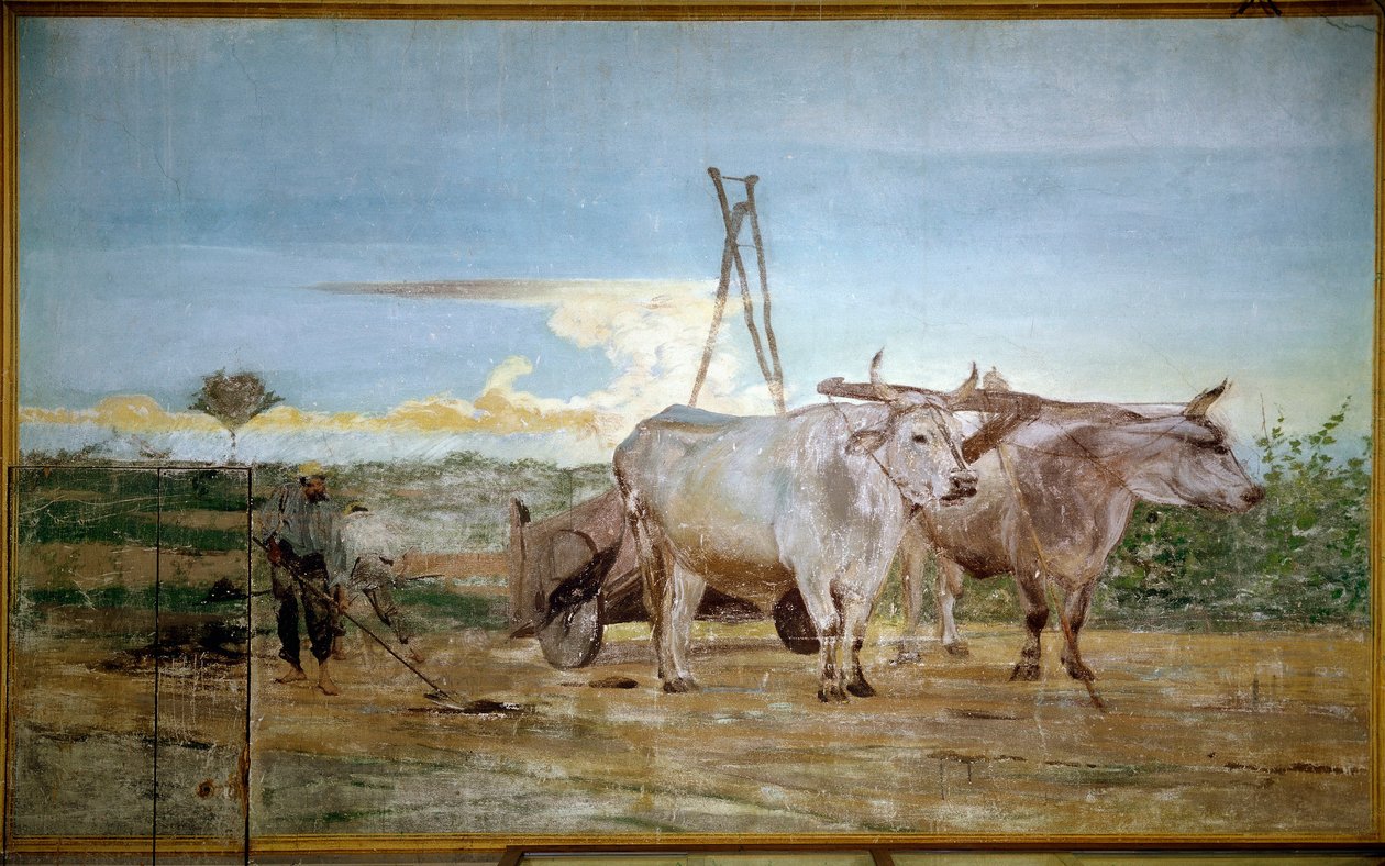 Den indsamlede husdyrgødning (olie på lærred af Giovanni Boldini