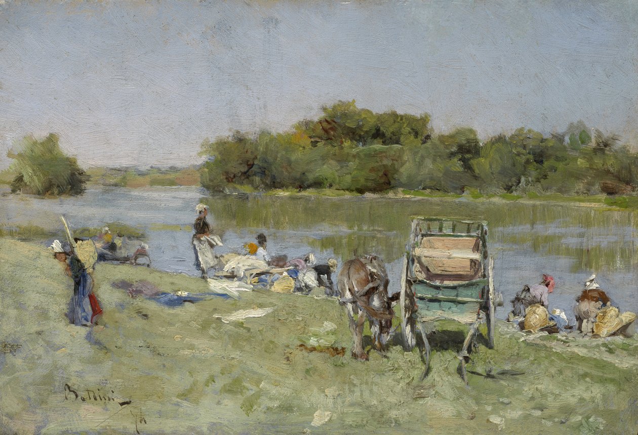 Vaskekoner, 1874 af Giovanni Boldini