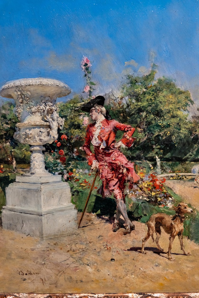 Ung markis i Versailles, detaljer af Giovanni Boldini