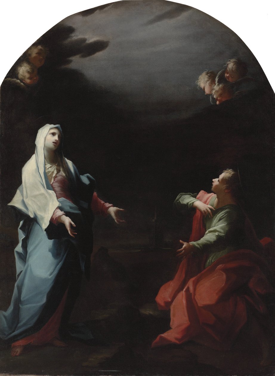 Madonna og den hellige Johannes Evangelisten af Giovanni Camillo Sagrestani