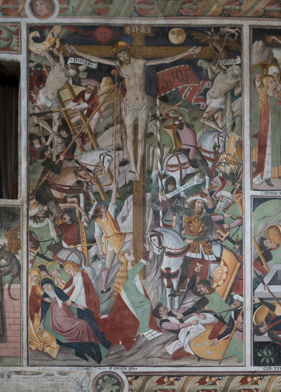 Korsfæstelse, ca. 1492 (fresko) af Giovanni Canavesio