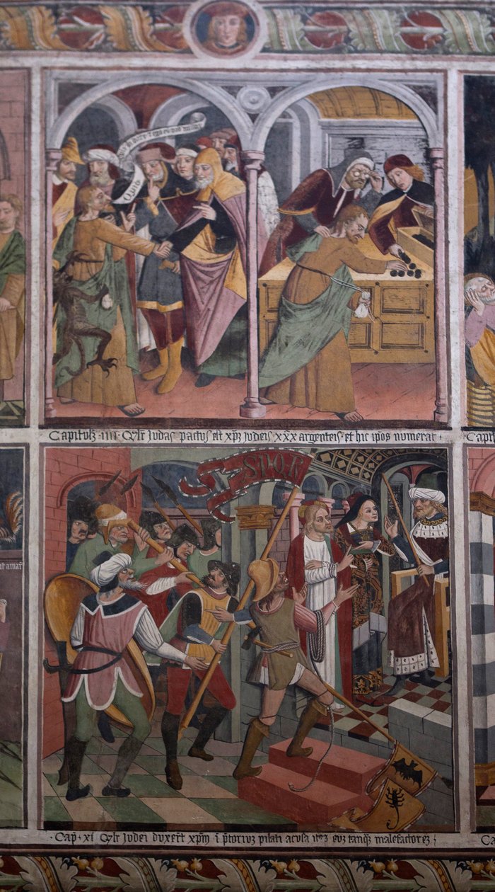 Scener fra Kristi liv, ca. 1492 (fresco) af Giovanni Canavesio