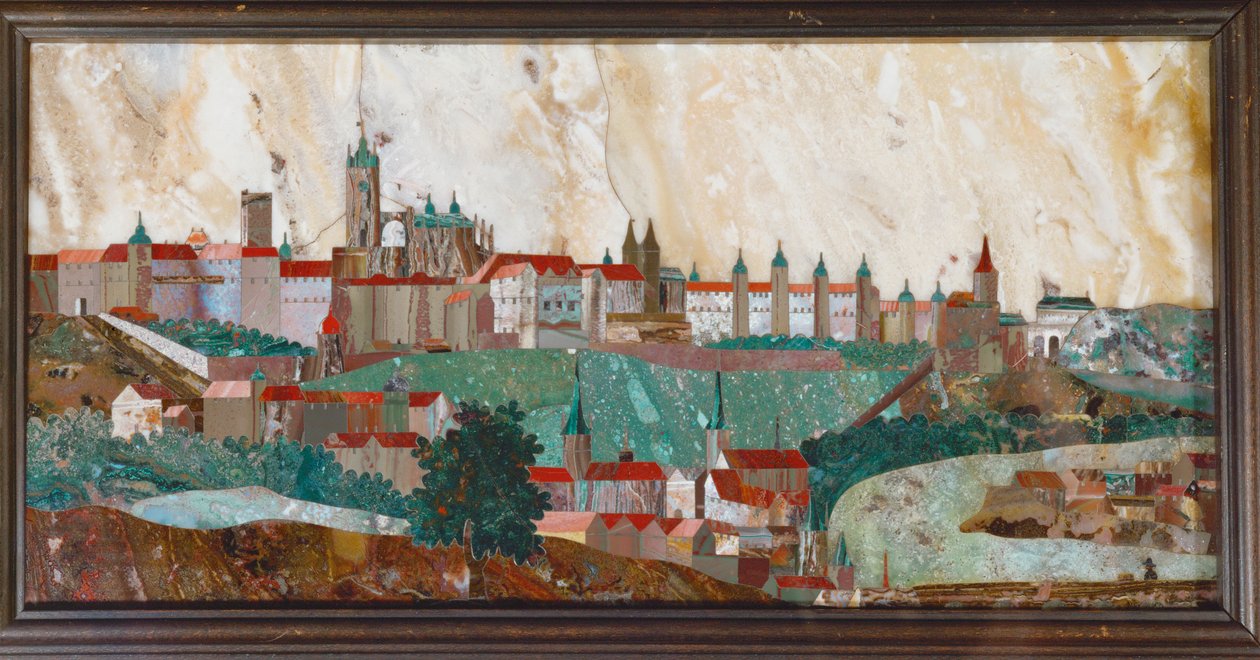 Hradschin, Prag Mosaik af ædelsten ... (mosaik) af Giovanni Castrucci
