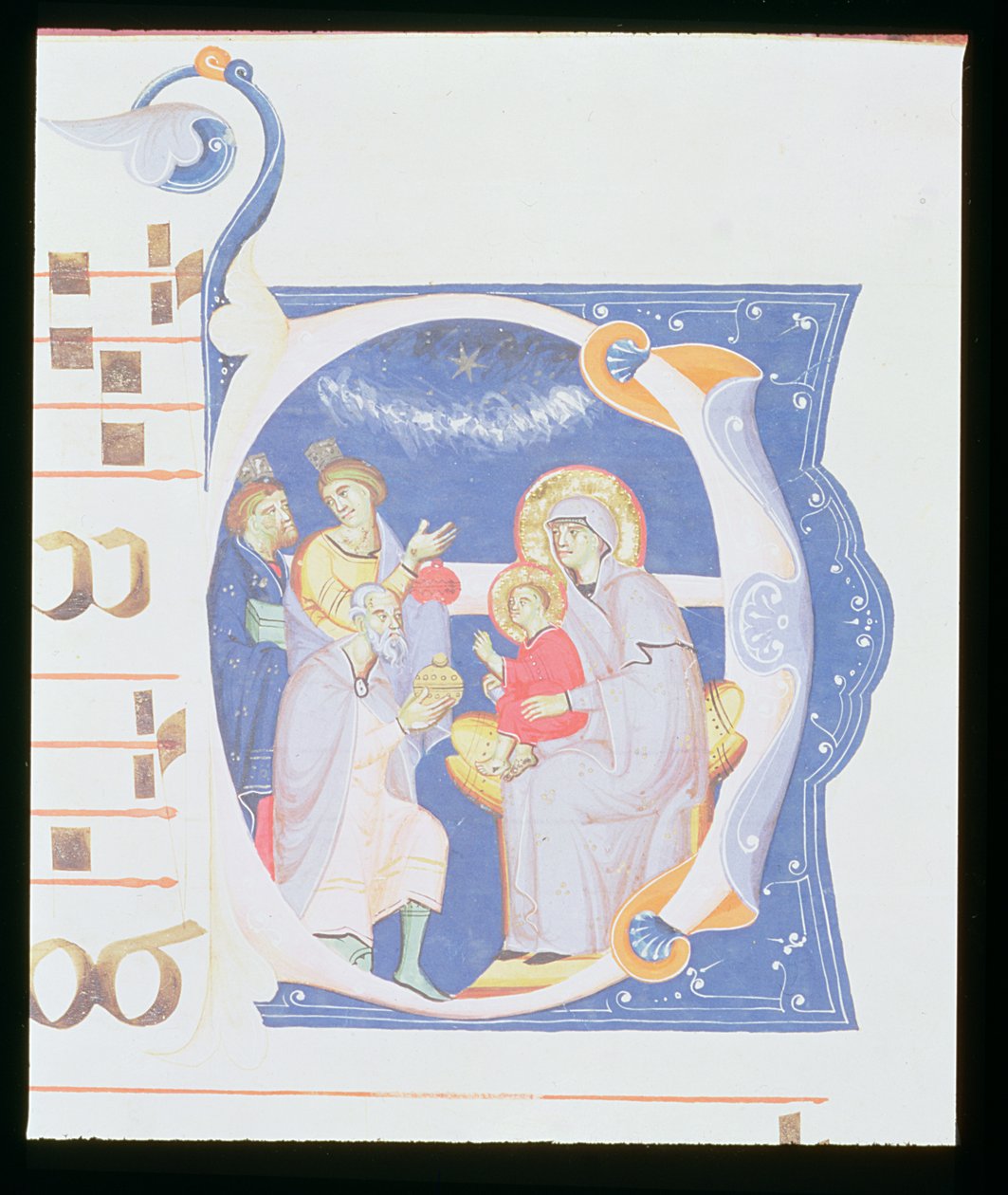 Ms 561 f.37r Historikert initial 
