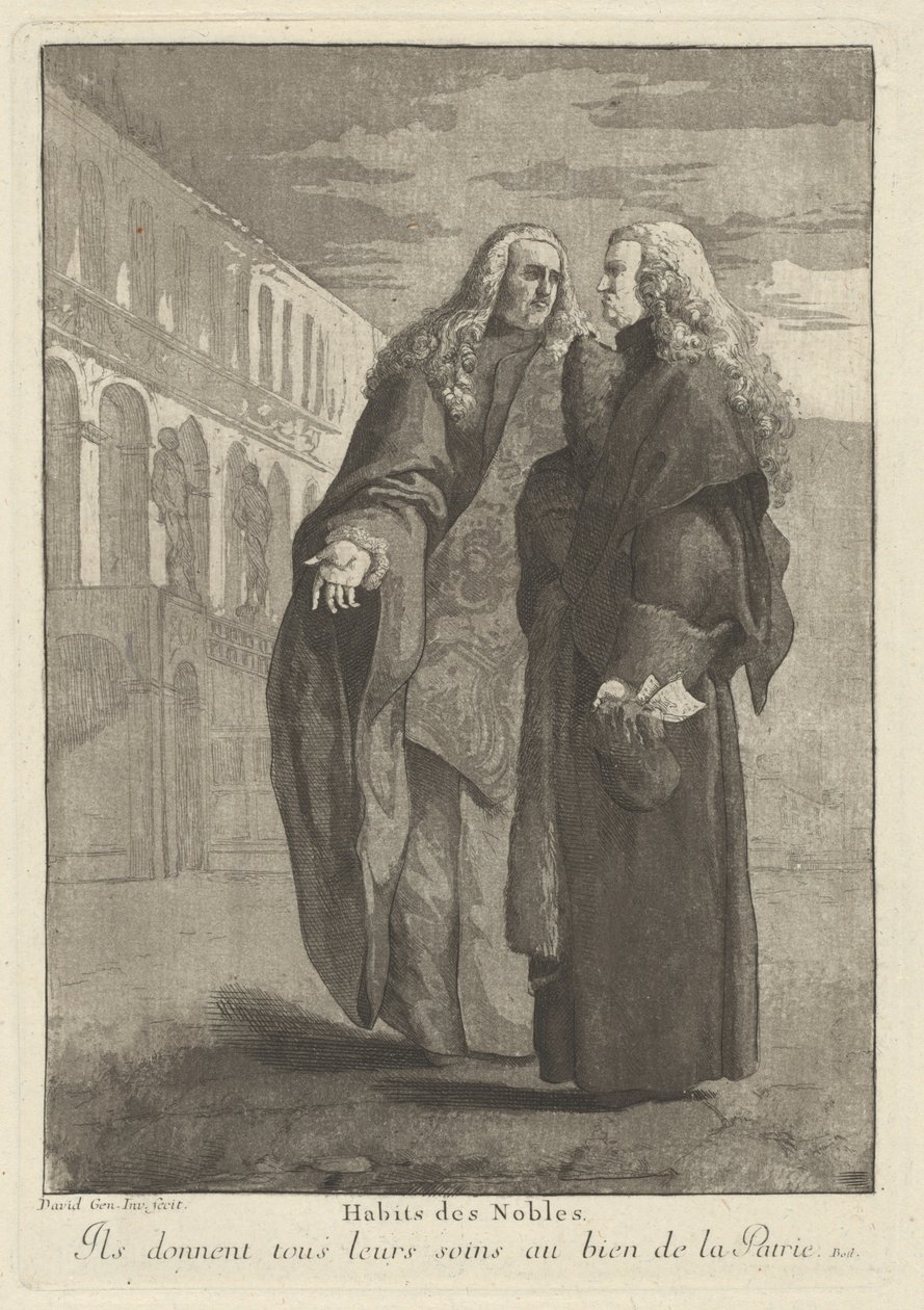 Habits des nobles (Adelsmændenes kjole) af Giovanni David