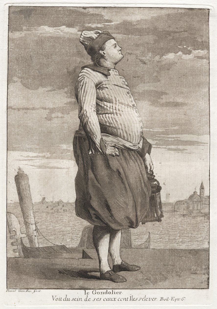 Le Gondolier (Gondolieren) af Giovanni David