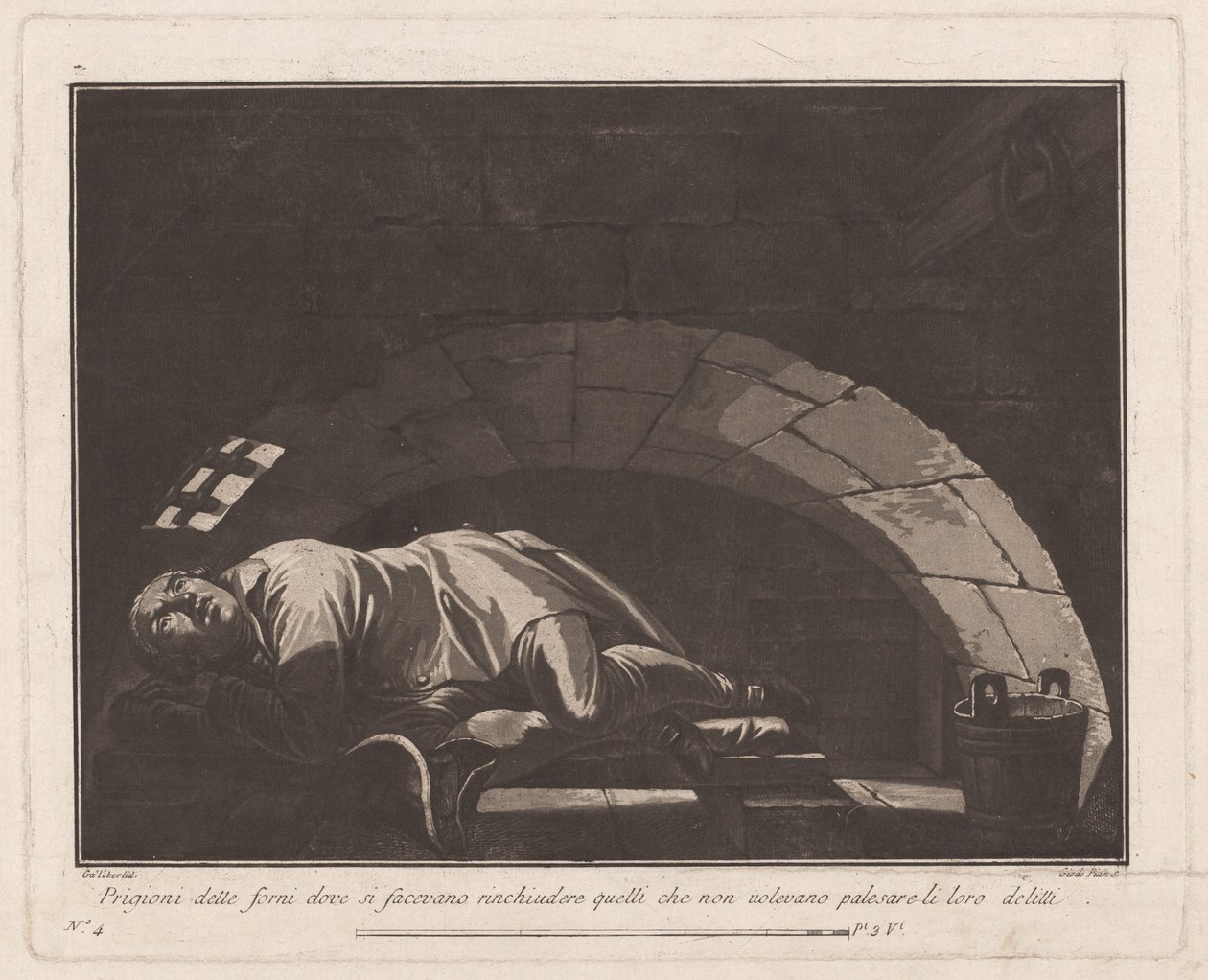 "Ovnene" for dem, der ikke ville indrømme deres forbrydelser af Giovanni De Pian, after Francesco Galimberti