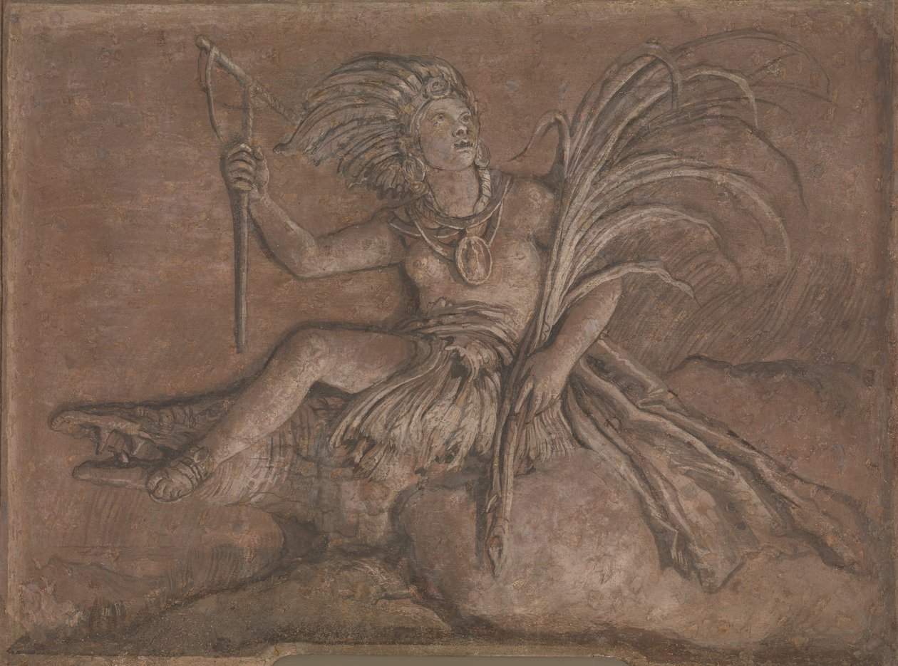 Amerika. af Giovanni Domenico Tiepolo