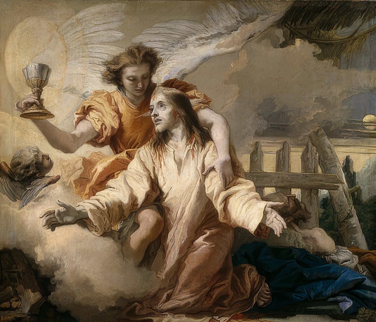 Kristus på Oliebjerget. 1772 af Giovanni Domenico Tiepolo