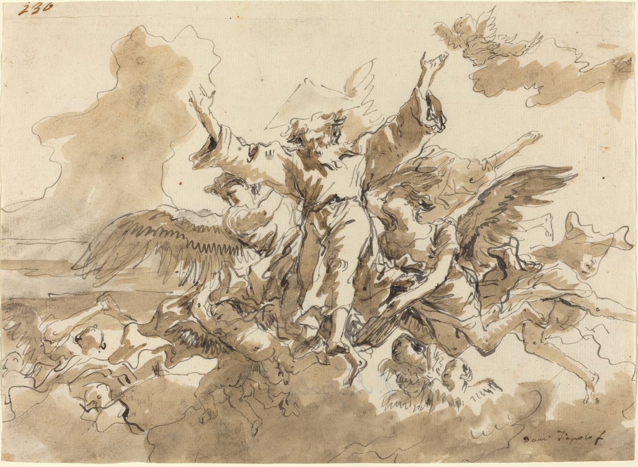 Skabelsen af universet af Giovanni Domenico Tiepolo