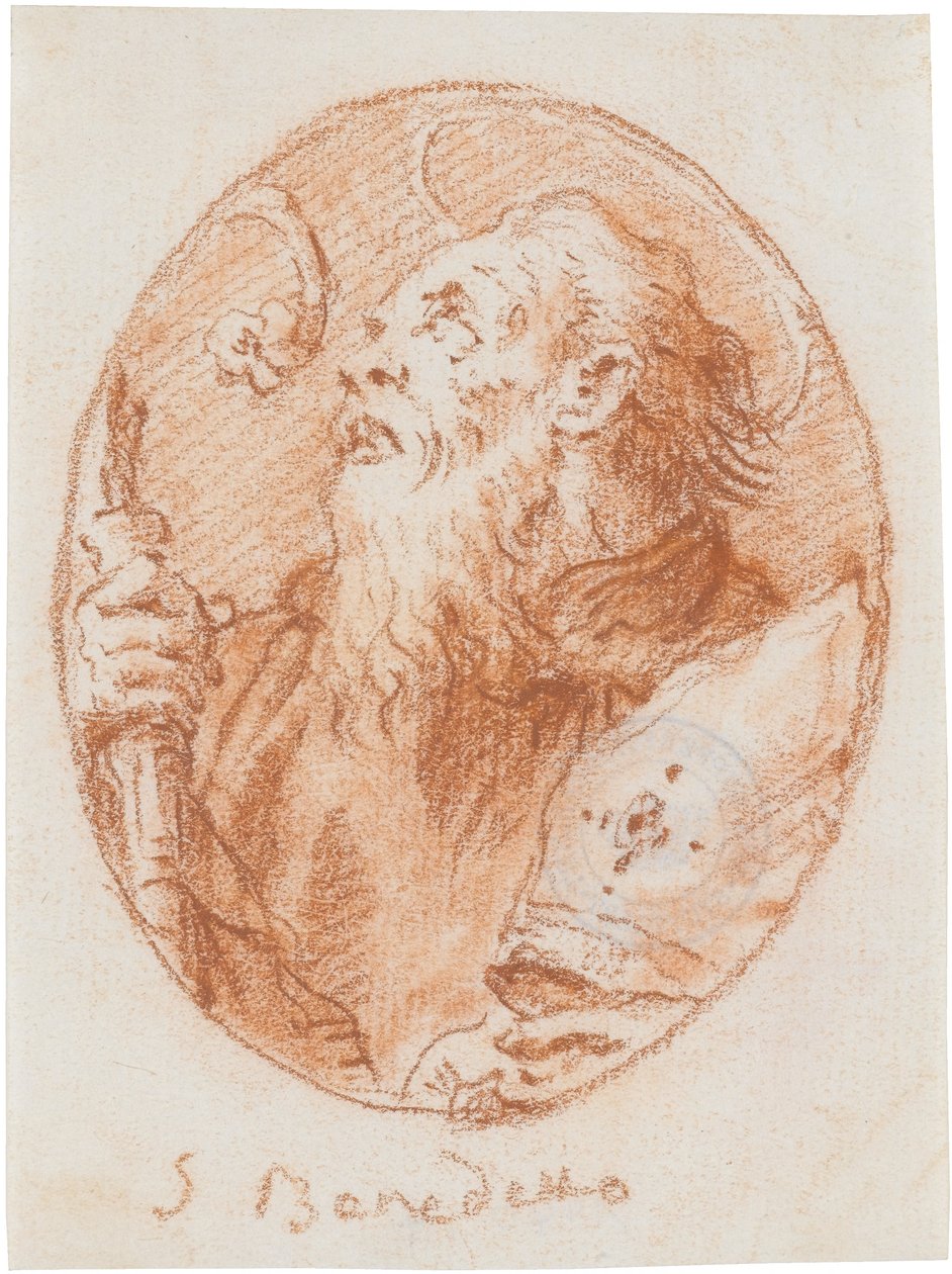 Der heilige Benedikt af Giovanni Domenico Tiepolo