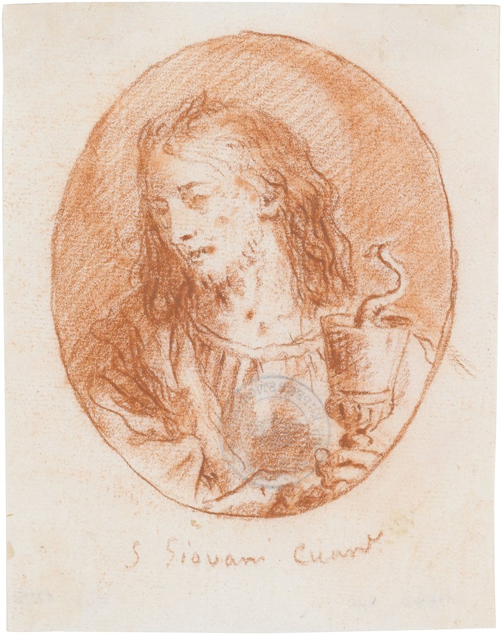 Der heilige Johannes Evangelist af Giovanni Domenico Tiepolo