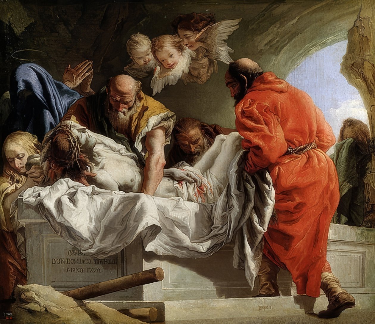 Kristi begravelse. 1772 af Giovanni Domenico Tiepolo
