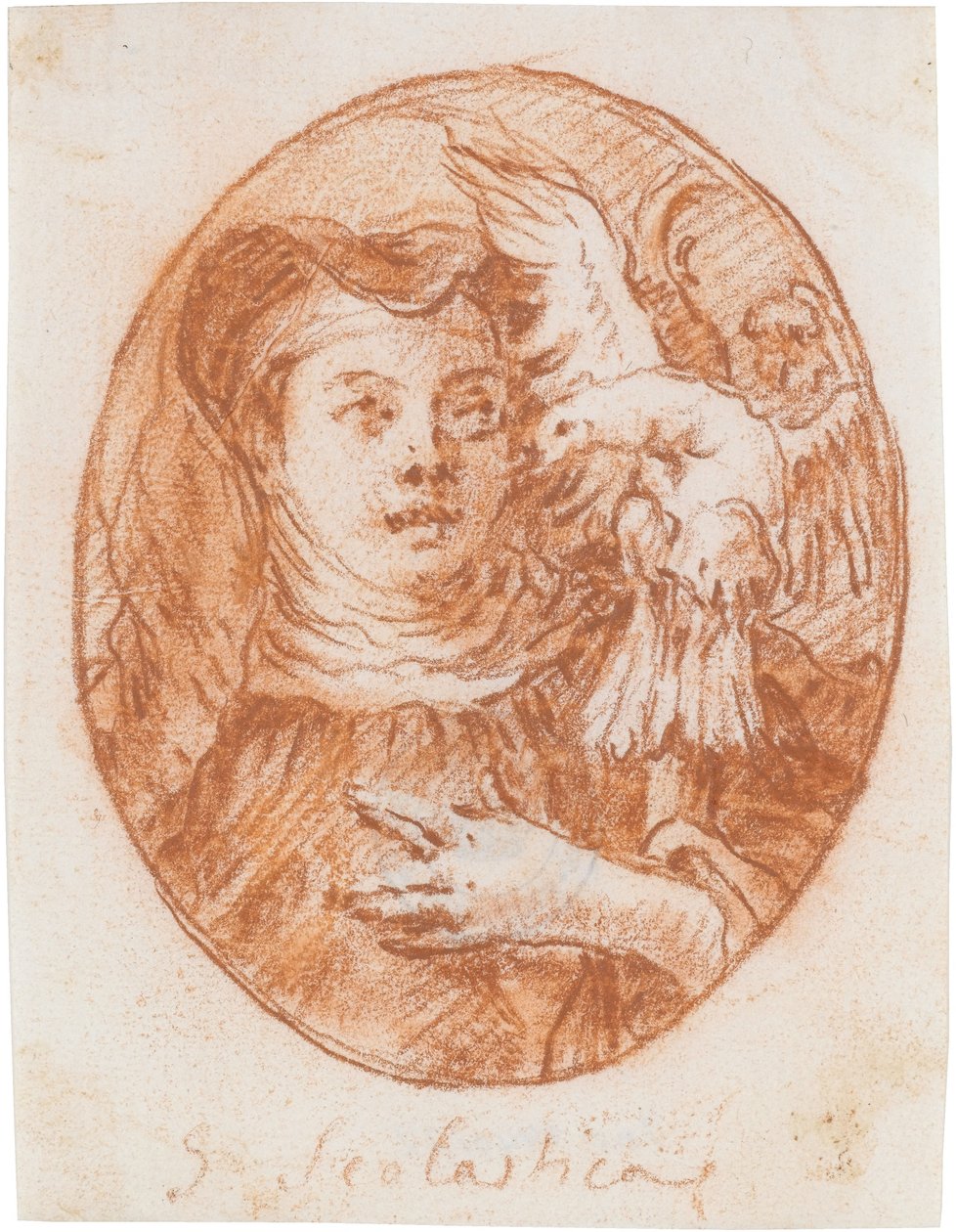 Die hl. Scholastika af Giovanni Domenico Tiepolo