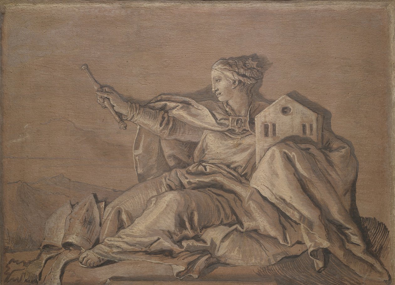 Europa. af Giovanni Domenico Tiepolo