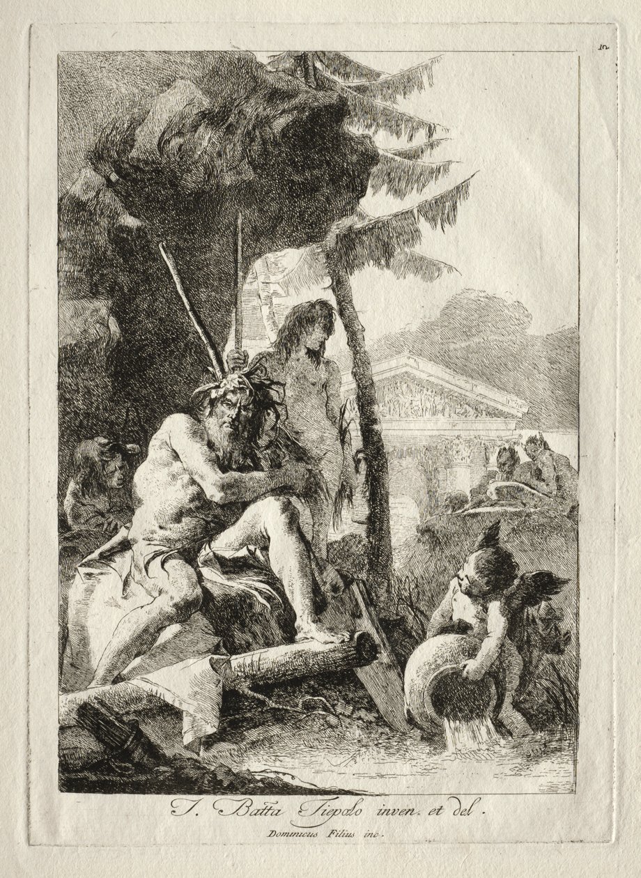 Flodfigurer af Giovanni Domenico Tiepolo