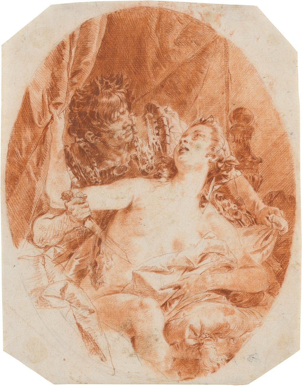 Juno Lucina werden Geschenke überreicht af Giovanni Domenico Tiepolo