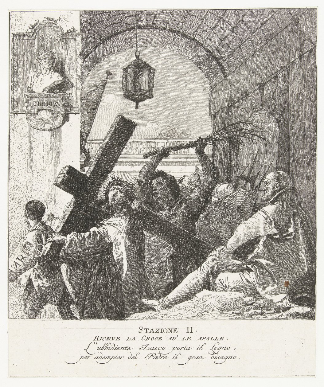 Kristi korsbæring af Giovanni Domenico Tiepolo