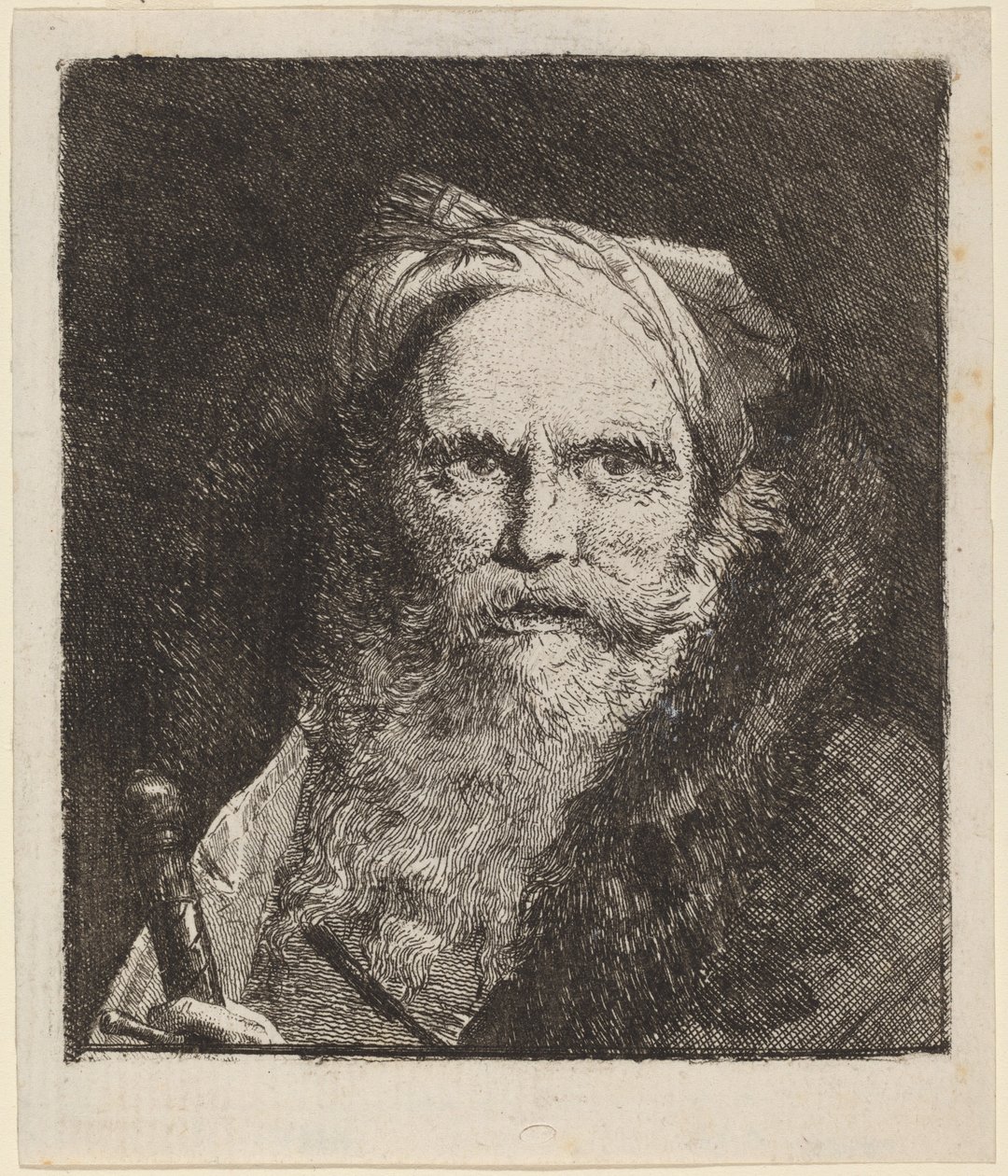 Gammel mand med et sværd af Giovanni Domenico Tiepolo