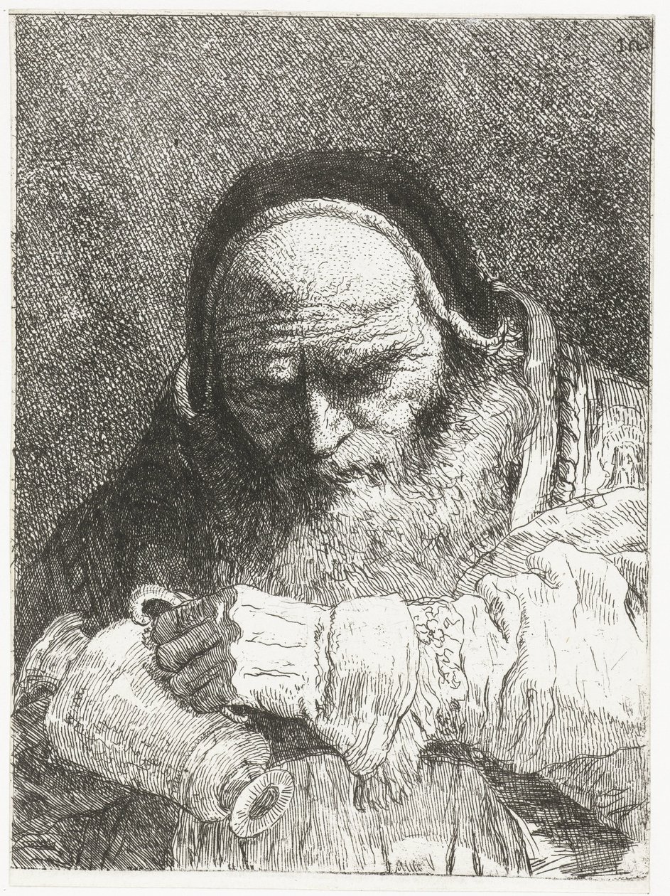 Pave med kande Samling af hoveder (serietitel) Raccolta di Teste (serietitel) af Giovanni Domenico Tiepolo