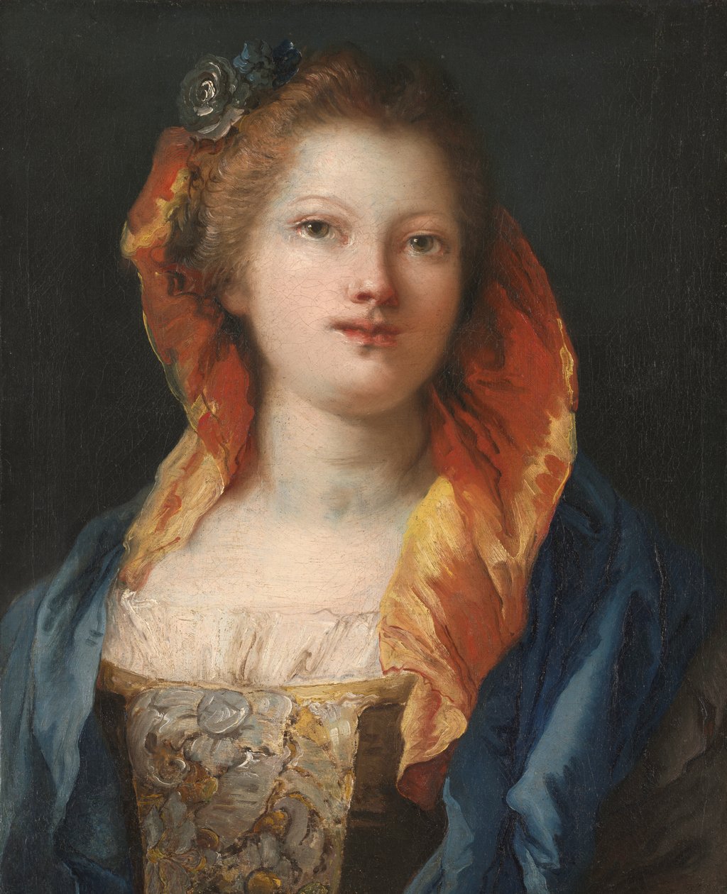 Portræt af en kvinde af Giovanni Domenico Tiepolo