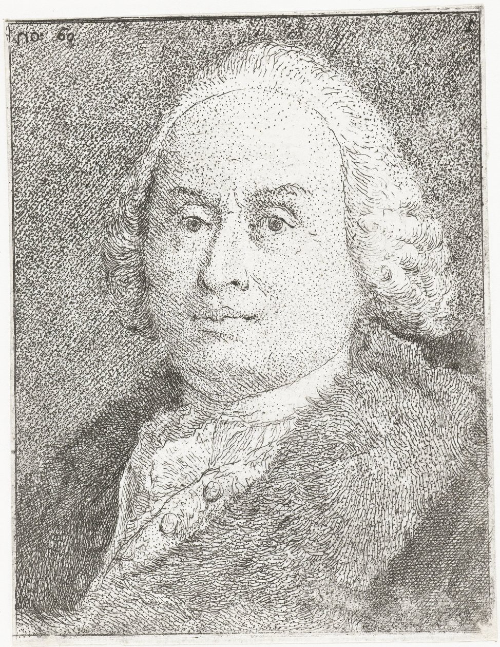 Portræt af Giovanni Battista Tiepolo af Giovanni Domenico Tiepolo