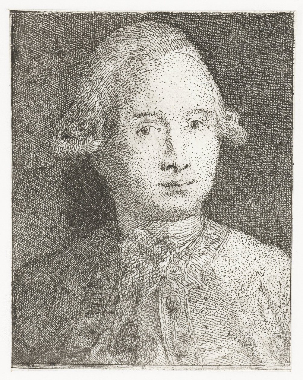 Portræt af Giovanni Domenico Tiepolo Samling af hoveder (serietitel) Raccolta di Teste (serietitel) af Giovanni Domenico Tiepolo
