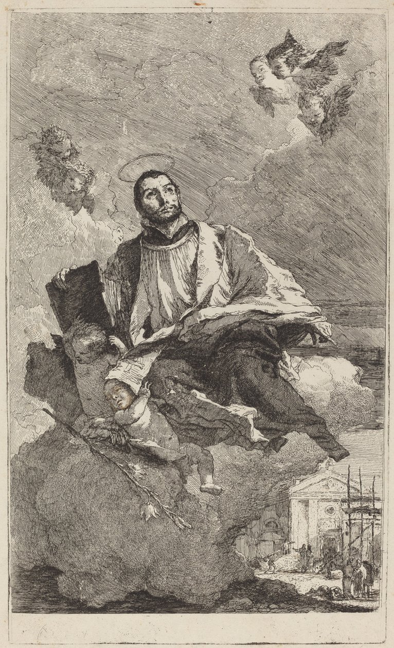 Sankt Gaetano af Thiene af Giovanni Domenico Tiepolo
