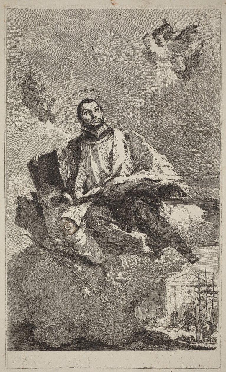 Sankt Kajetan af Thiene af Giovanni Domenico Tiepolo